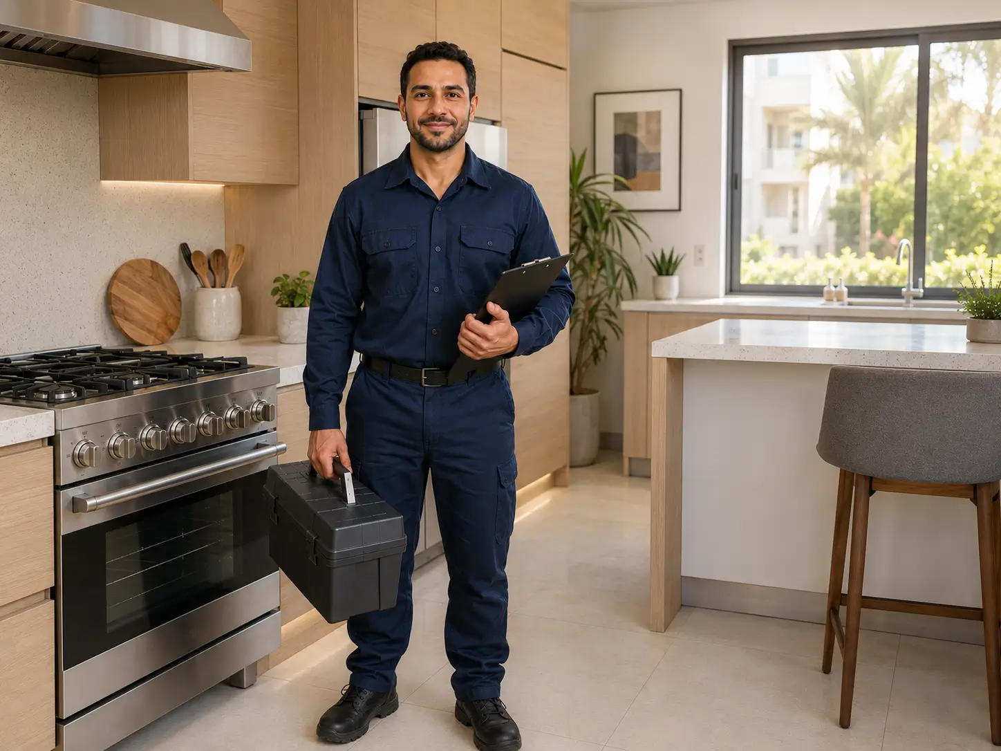 فني BuiltInFix بيصلح جهاز جليم جاز في 6 أكتوبر