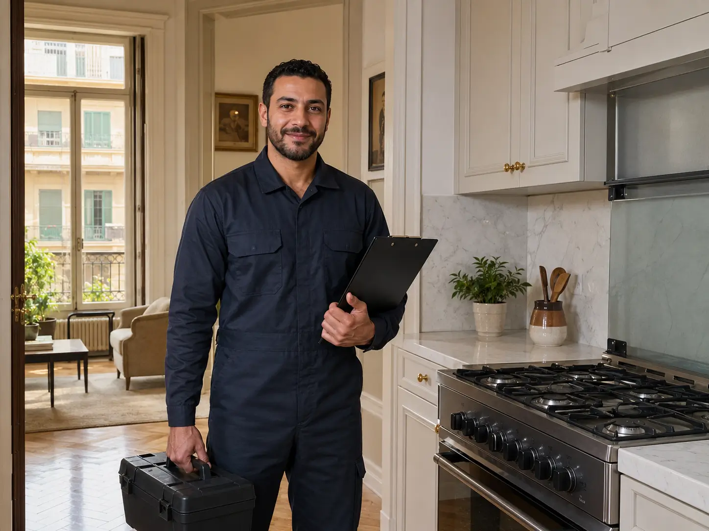فني BuiltInFix بيصلح جهاز جليم جاز في مصر الجديدة