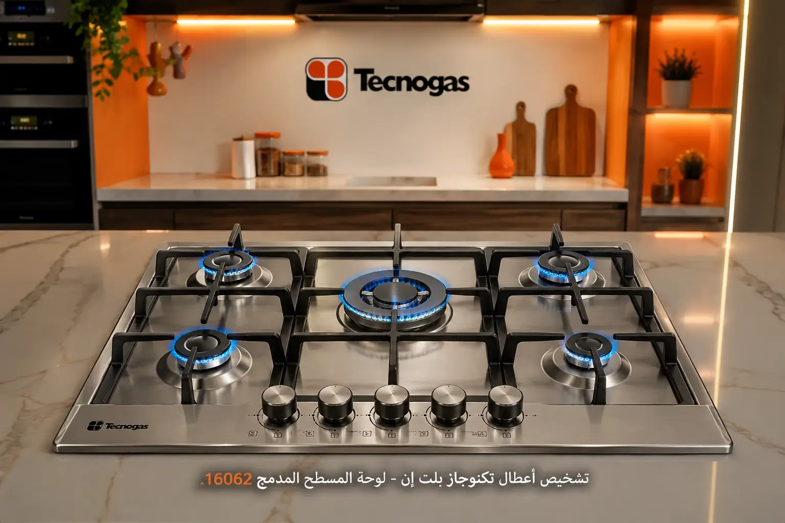 تشخيص أعطال تكنوجاز بلت إن — لوحة المسطح المدمج